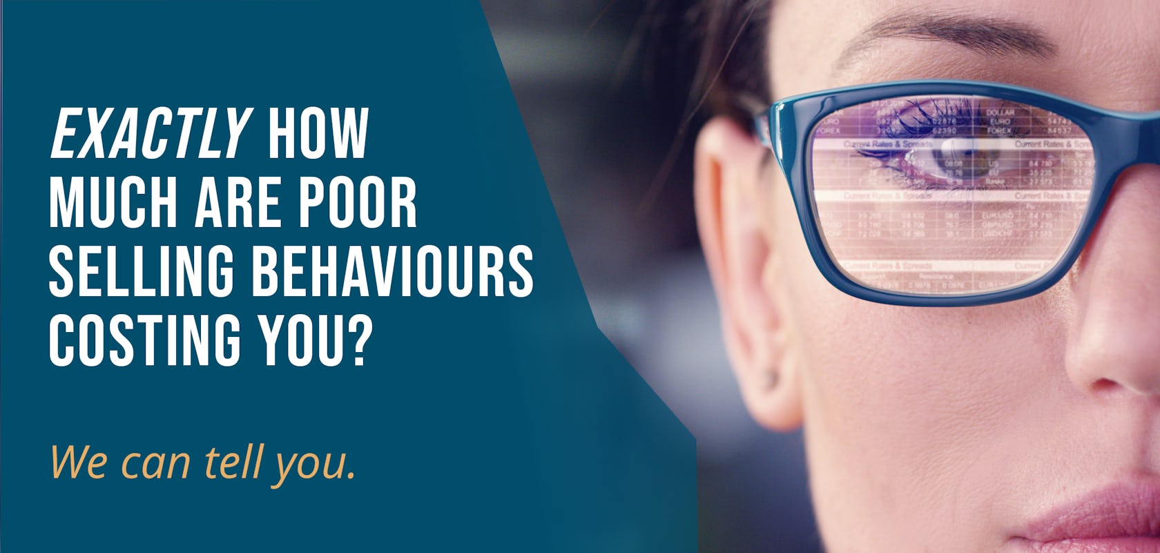 home page banner for the richardson sales training company that says "exactly how much are poor selling behaviours costing you? we can tell you"